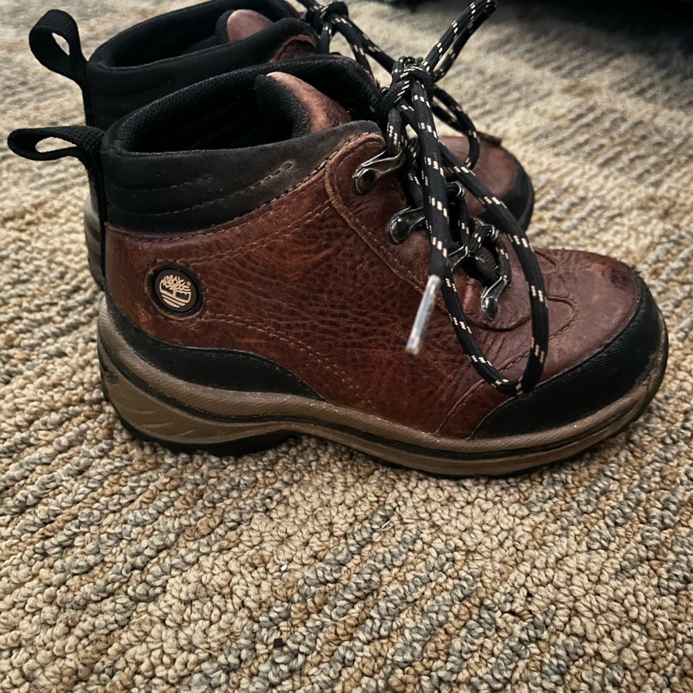 Timberland Kids Brown Leather Boots